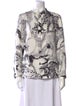 Stella McCartney Silk Printed Button-Up Top