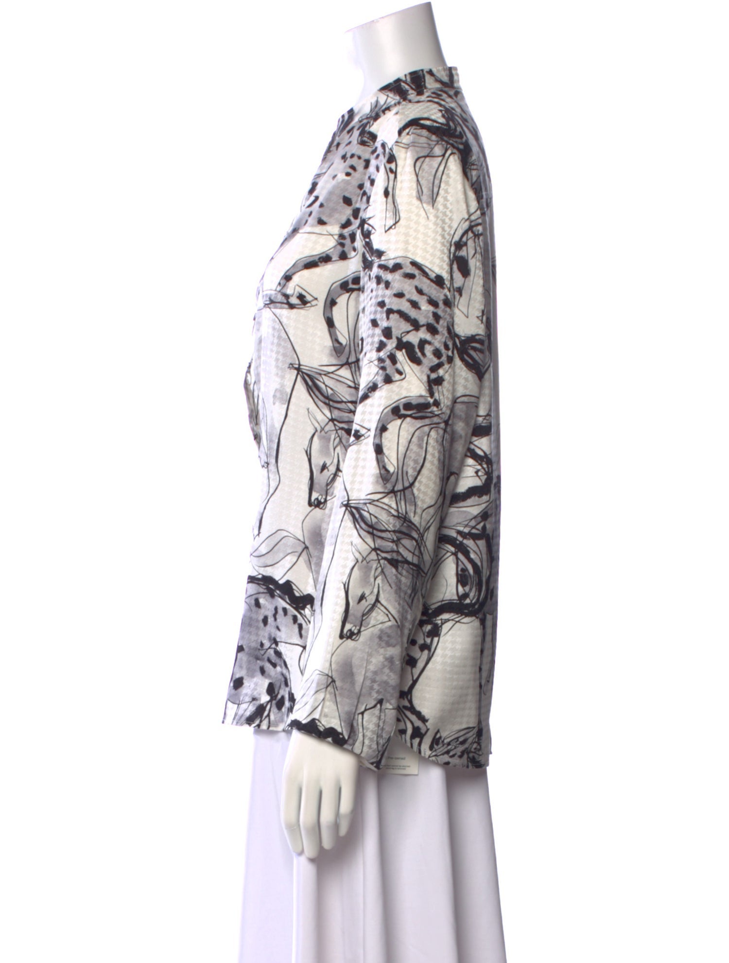 Stella McCartney Silk Printed Button-Up Top