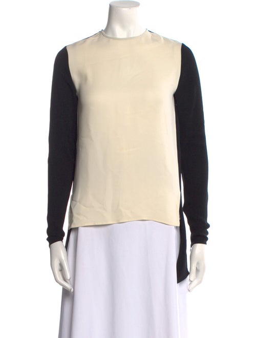 Stella McCartney Colorblock Pattern Crew Neck Top