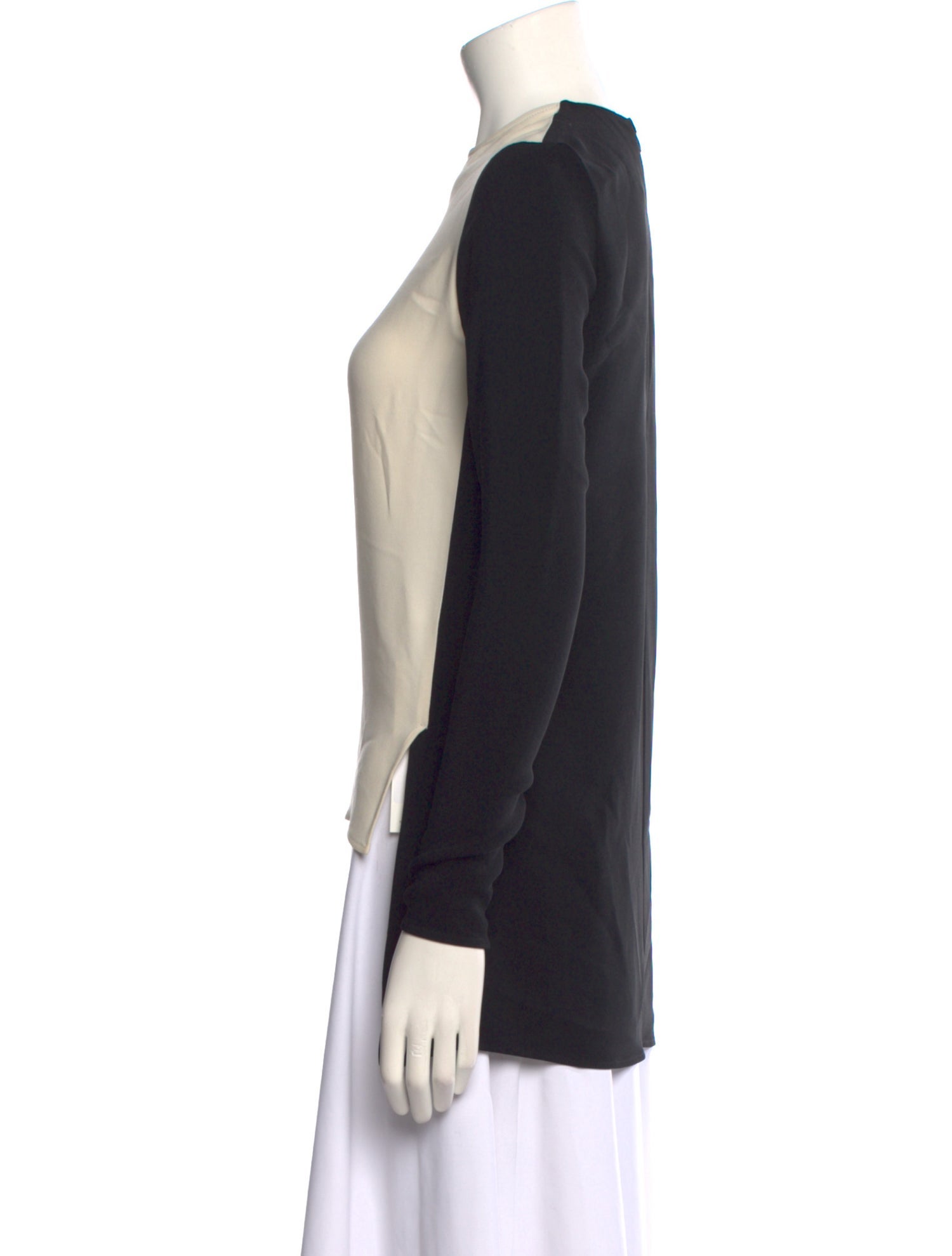 Stella McCartney Colorblock Pattern Crew Neck Top