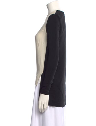 Stella McCartney Colorblock Pattern Crew Neck Top