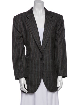 Stella McCartney Wool Plaid Print Blazer