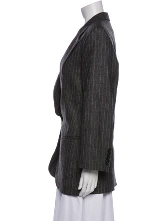 Stella McCartney Wool Plaid Print Blazer