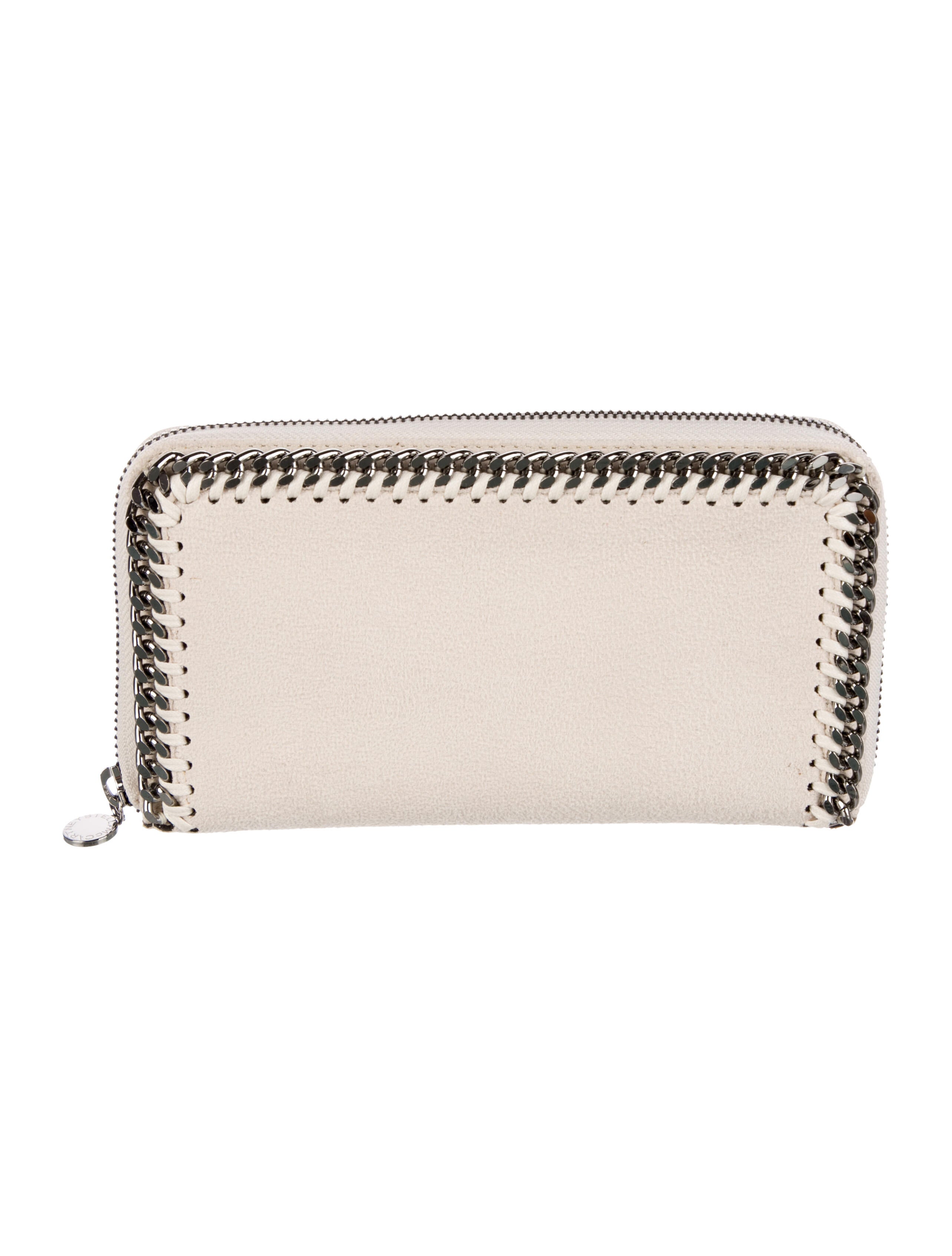 Stella McCartney Suede Printed Continental Wallet