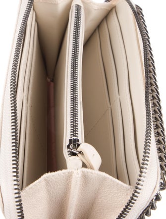 Stella McCartney Suede Printed Continental Wallet