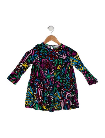 Stella McCartney Toddler Girls' Pattern Printed Long Sleeve Dress