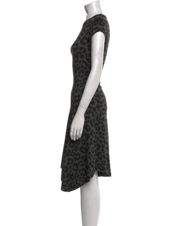 Stella McCartney Animal Print Midi Length Dress
