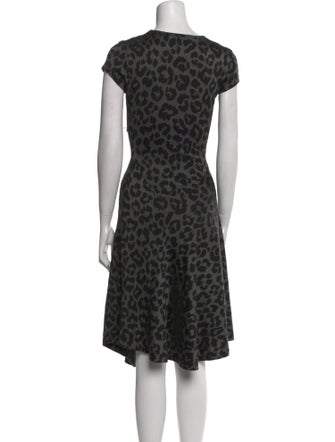 Stella McCartney Animal Print Midi Length Dress