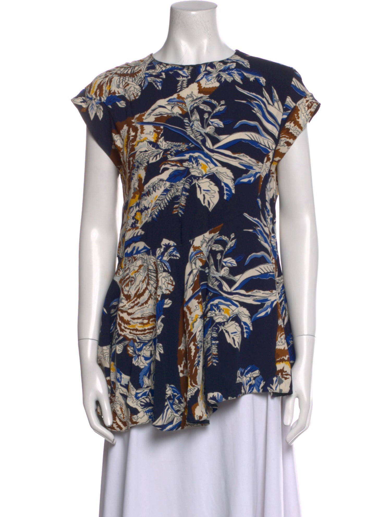 Stella McCartney Printed Scoop Neck Top