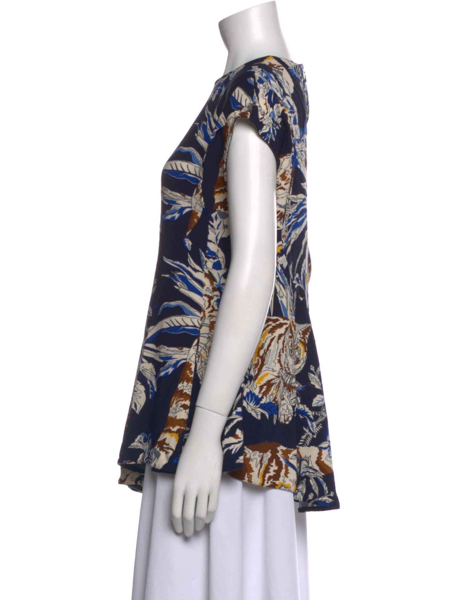 Stella McCartney Printed Scoop Neck Top