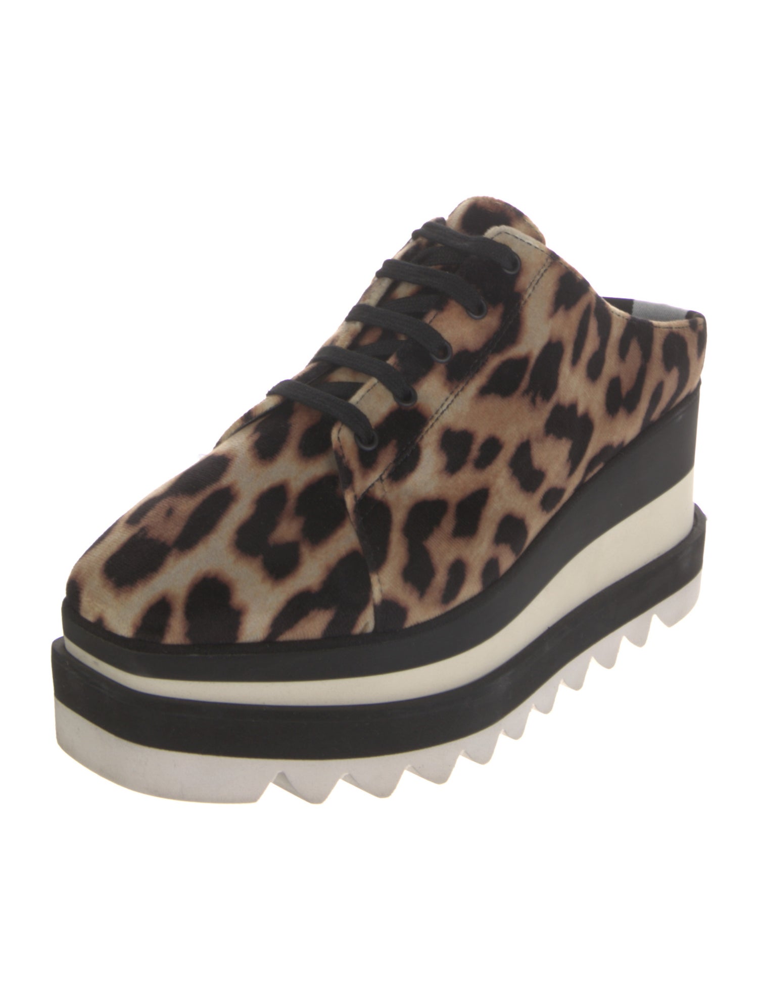 Stella McCartney Velvet Animal Print Sneakers