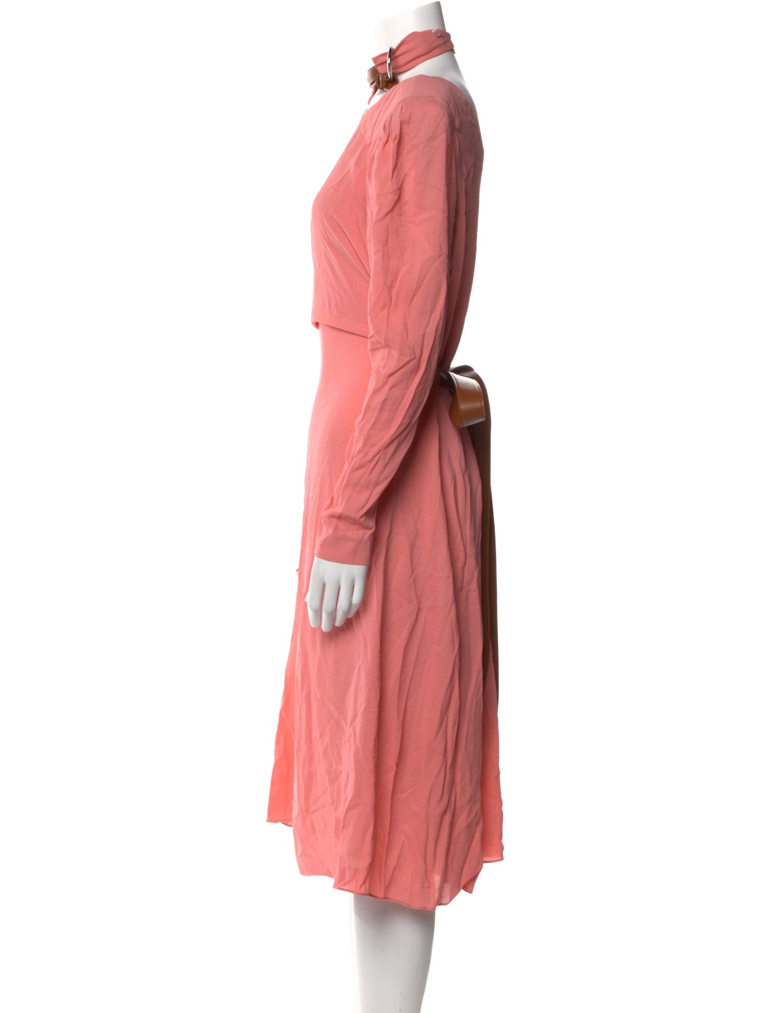 Stella McCartney Mock Neck Midi Length Dress