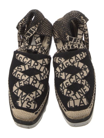 Stella McCartney Canvas Printed D'Orsay Flats