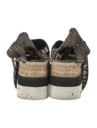 Stella McCartney Canvas Printed D'Orsay Flats