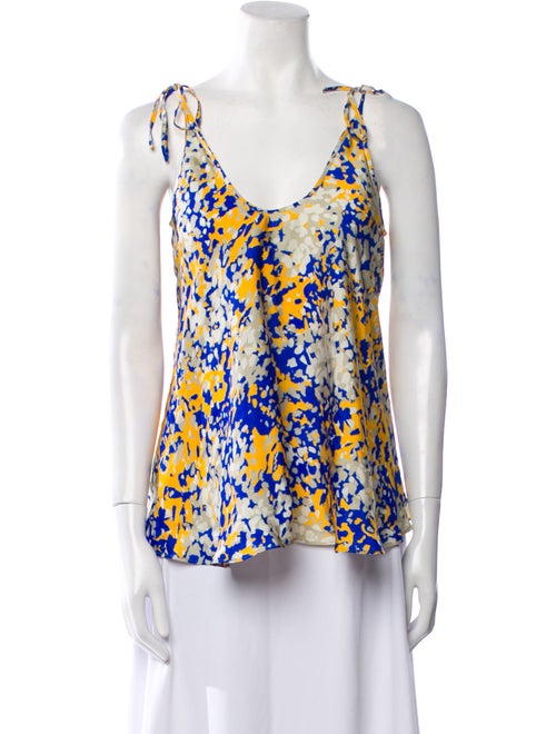 Stella McCartney Printed Scoop Neck Blouse