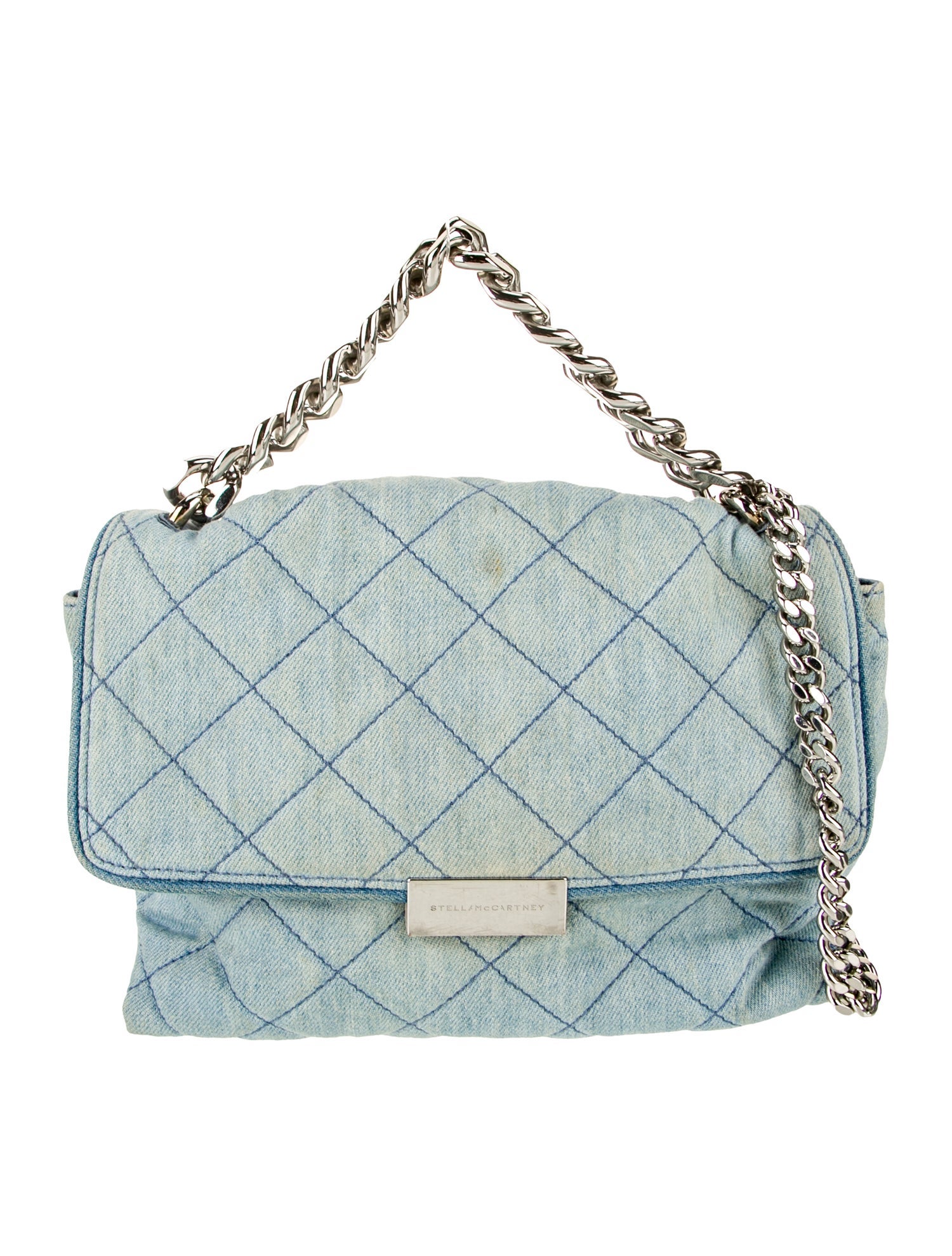 Stella McCartney Denim Top Handle Bag