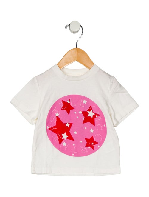 Stella McCartney Girls Short Sleeve Logo Print Shirt