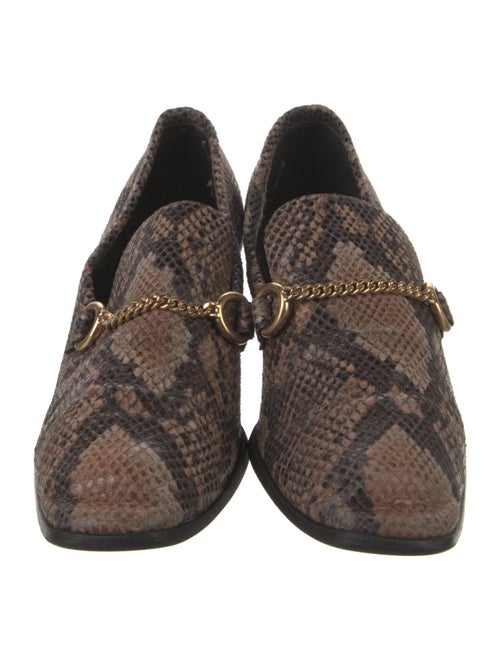 Stella McCartney Snakeskin Animal Print Pumps