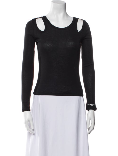 Stella McCartney Scoop Neck Long Sleeve Top