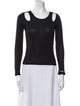 Stella McCartney Scoop Neck Long Sleeve Top