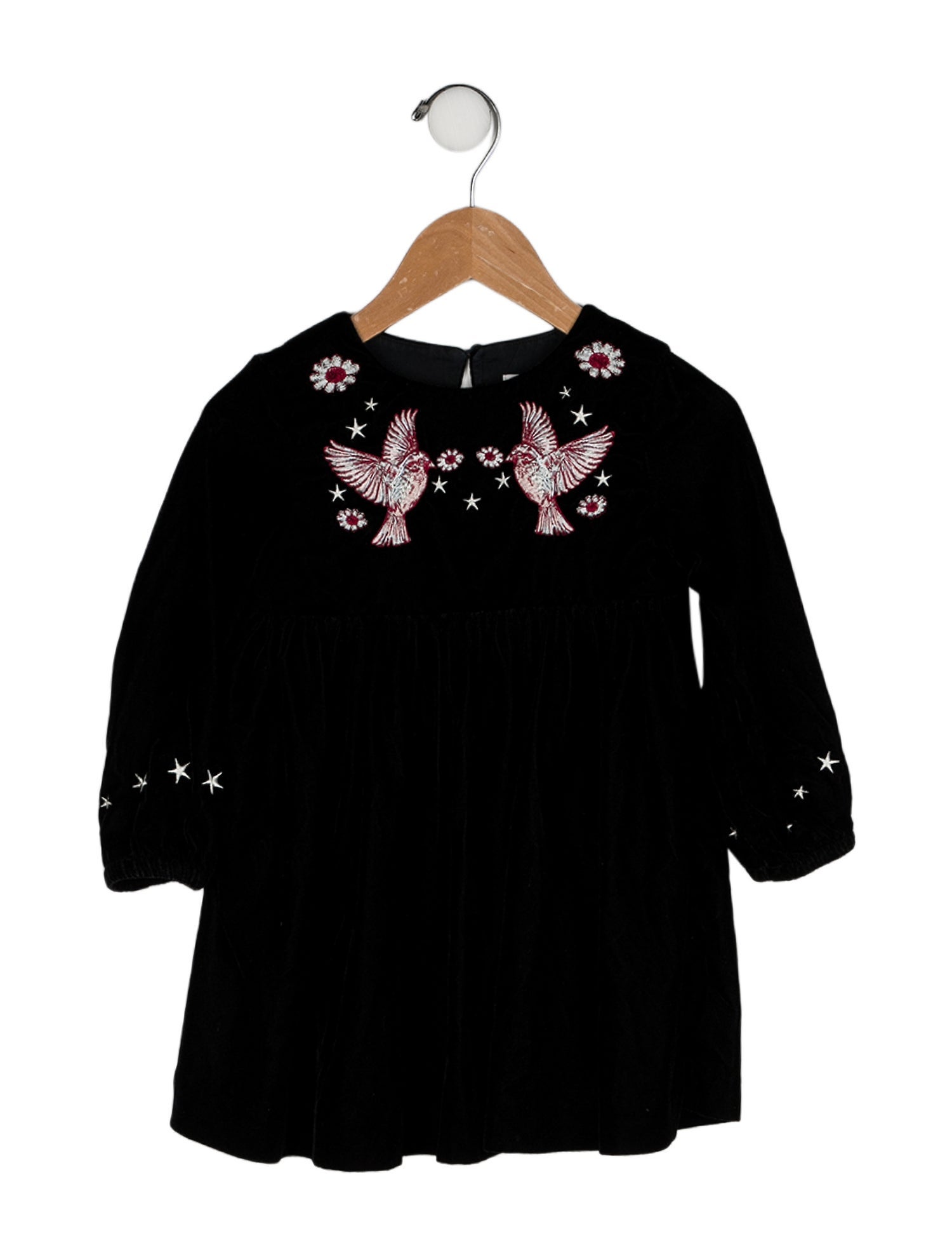 Stella McCartney Toddler Girls' Embroidered Accent Long Sleeve Dress