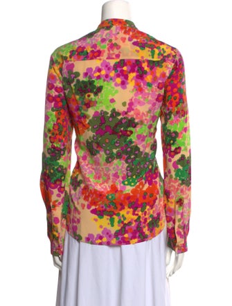 Stella McCartney Silk Floral Print Top