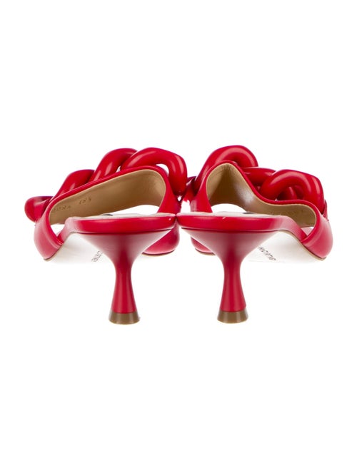 Stella McCartney Vegan Leather Chain-Link Accents Slides