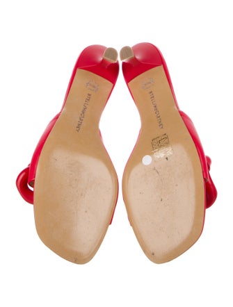 Stella McCartney Vegan Leather Chain-Link Accents Slides