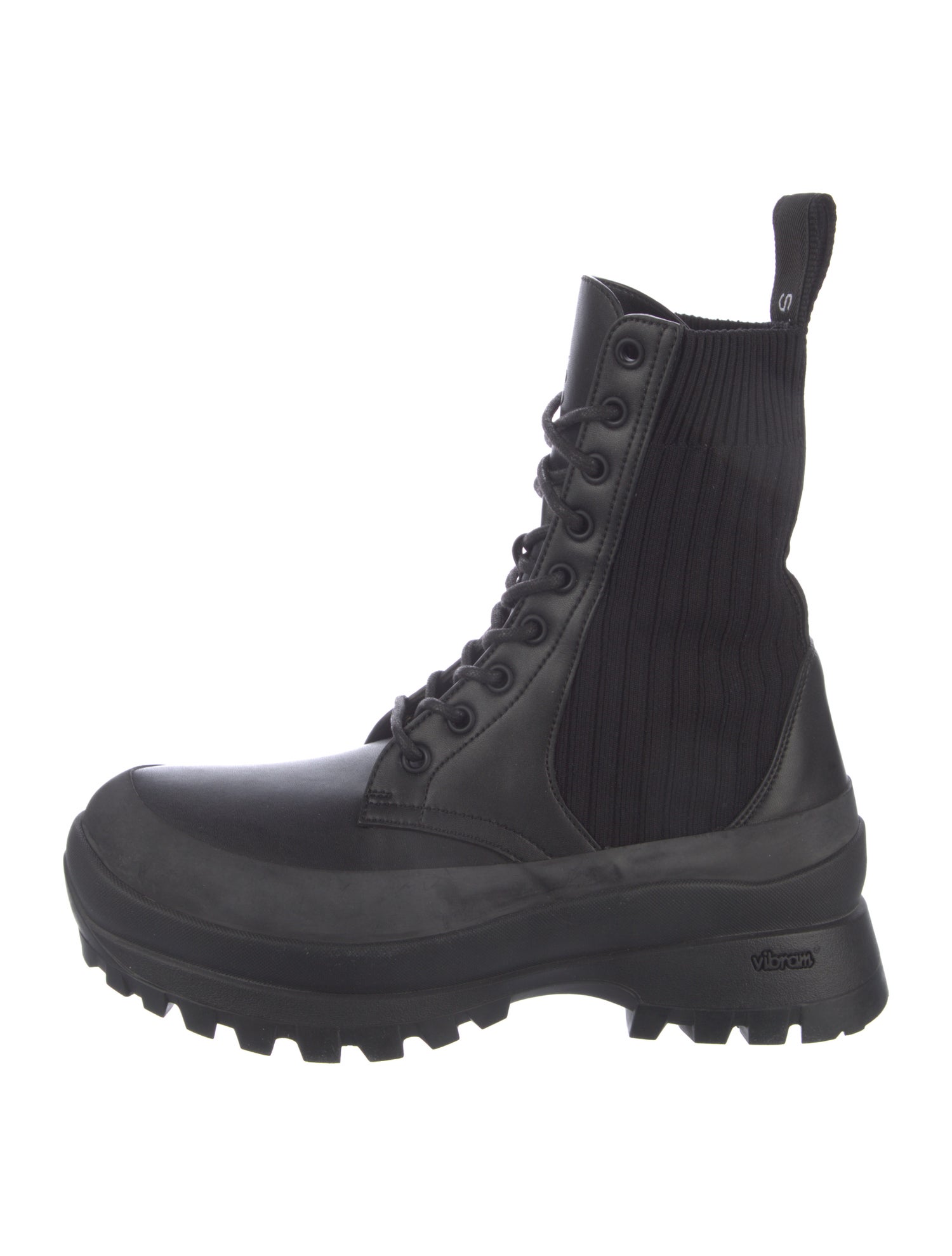 Stella McCartney Leather Combat Boots