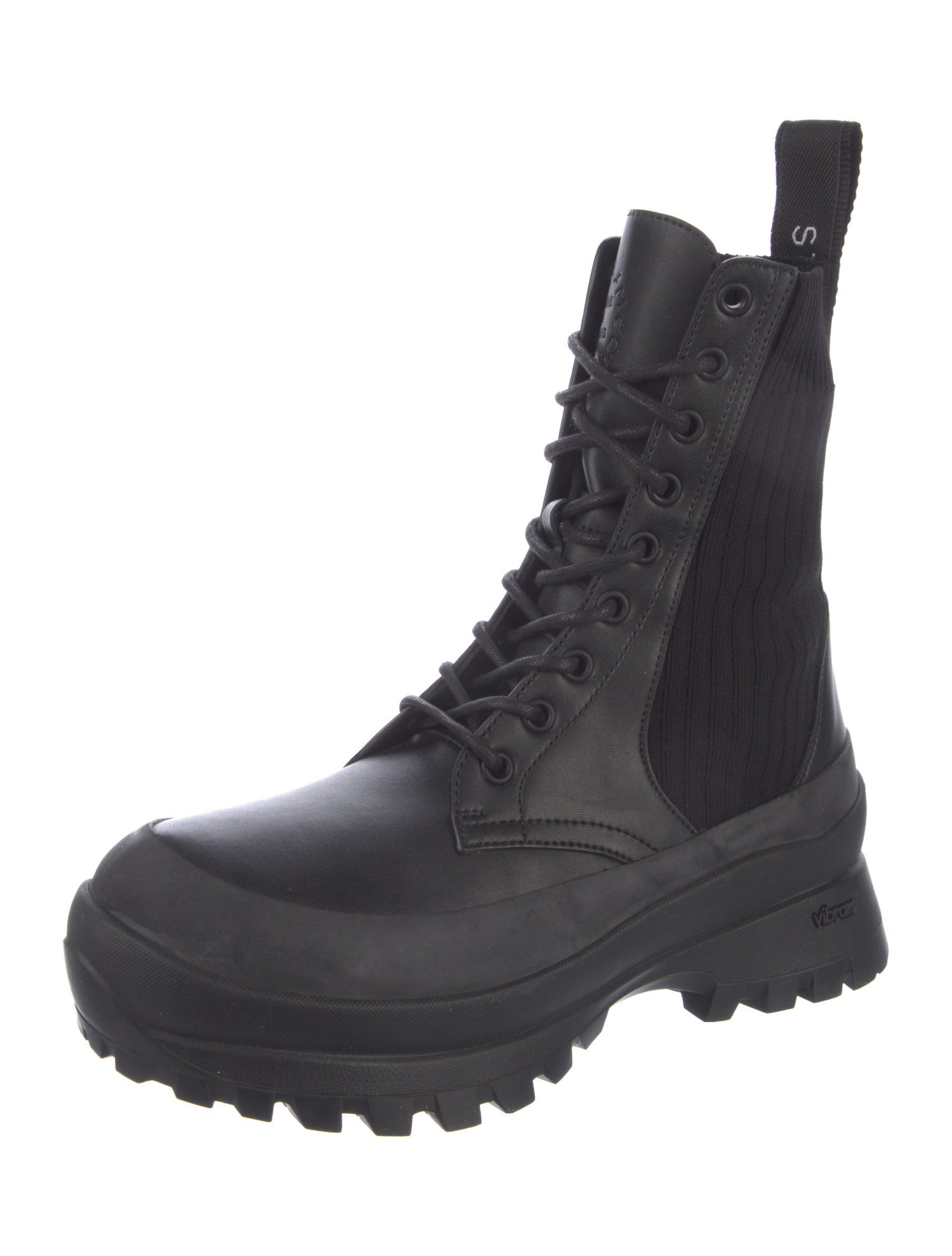 Stella McCartney Leather Combat Boots