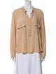 Stella McCartney V-Neck Long Sleeve Button-Up Top