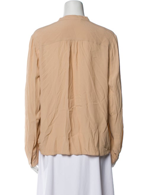 Stella McCartney V-Neck Long Sleeve Button-Up Top