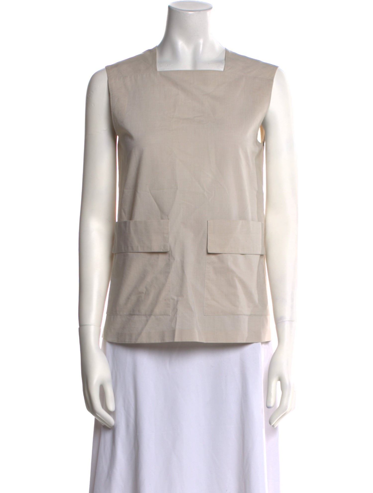 Stella McCartney Square Neckline Sleeveless Top