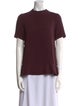 Stella McCartney Mock Neck Short Sleeve T-Shirt