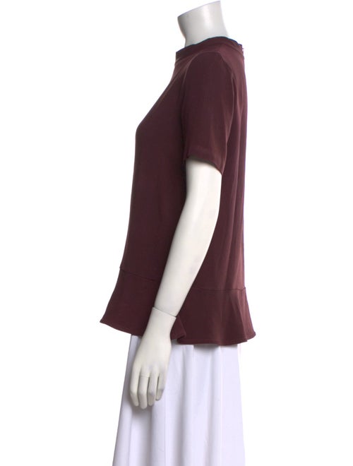 Stella McCartney Mock Neck Short Sleeve T-Shirt