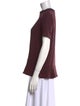Stella McCartney Mock Neck Short Sleeve T-Shirt