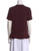 Stella McCartney Mock Neck Short Sleeve T-Shirt