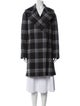 Stella McCartney Wool Plaid Print Coat