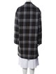 Stella McCartney Wool Plaid Print Coat