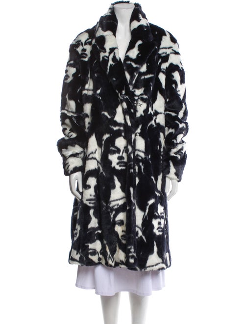 Stella McCartney Printed Faux Fur Coat