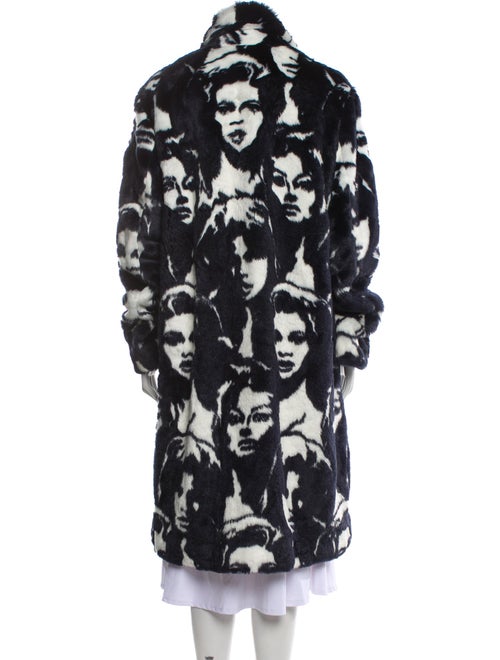 Stella McCartney Printed Faux Fur Coat