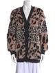 Stella McCartney Animal Print V-Neck Sweater