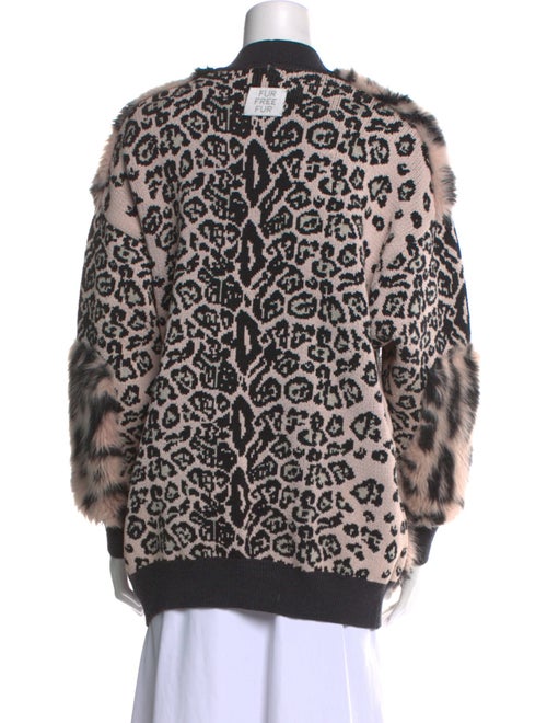 Stella McCartney Animal Print V-Neck Sweater