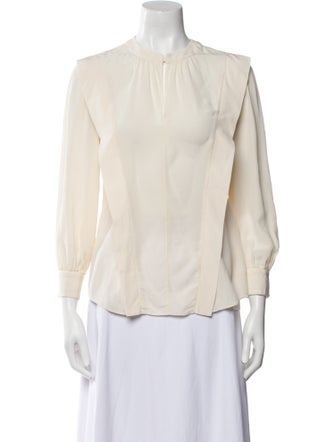 Stella McCartney Silk Crew Neck Blouse