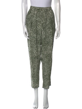 Stella McCartney Silk Straight Leg Pants