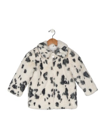 Stella McCartney Toddler faux fur dalmation print coat.