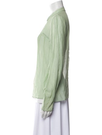 Stella McCartney Long Sleeve Button-Up Top