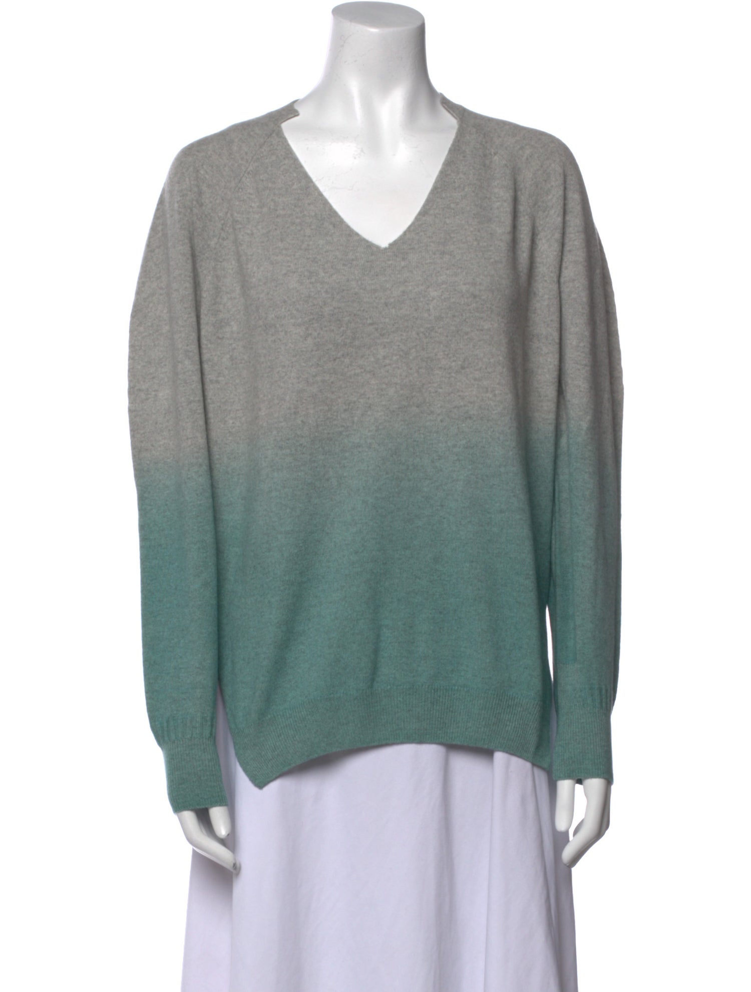Stella McCartney Cashmere Colorblock Pattern Sweater