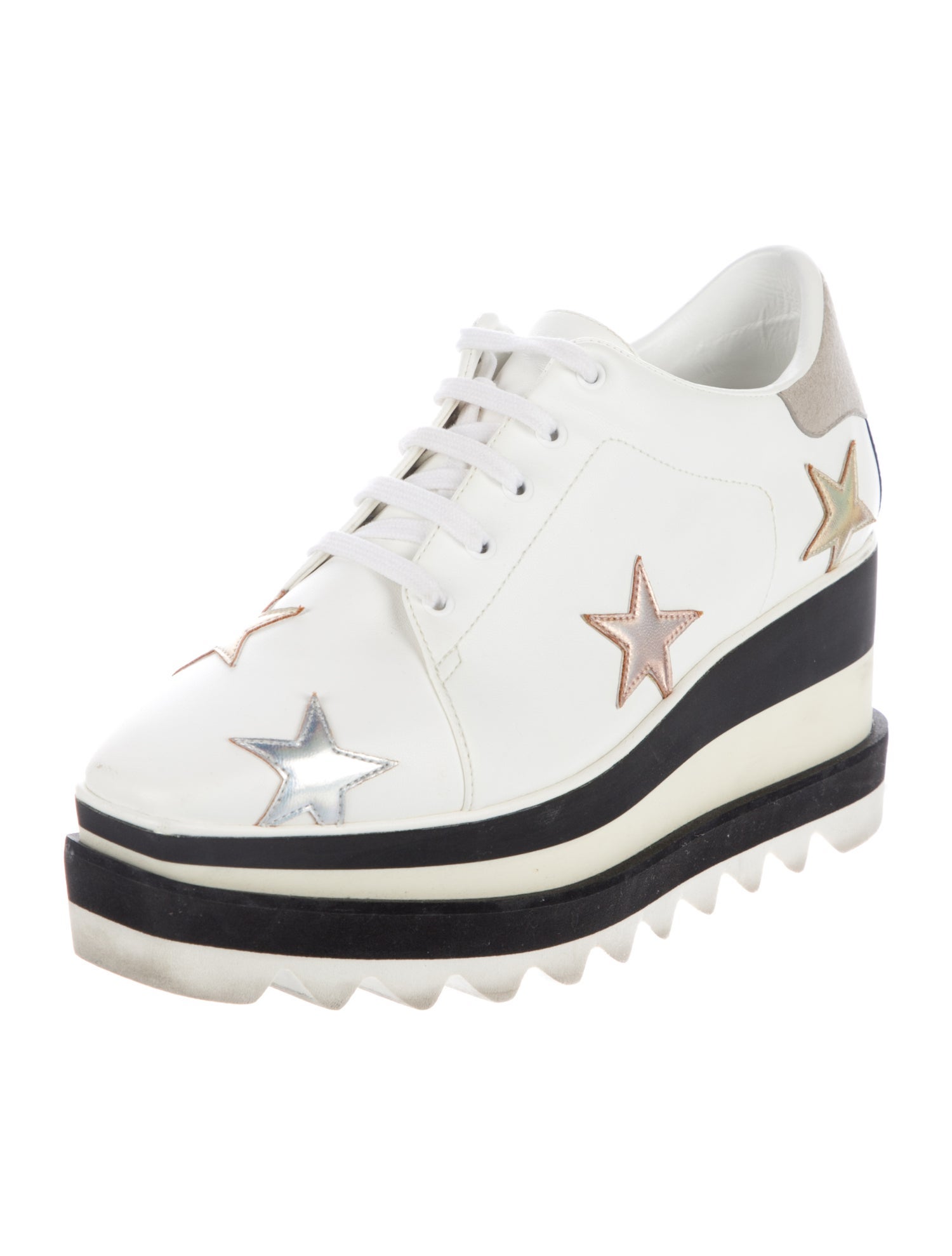 Stella McCartney Leather Printed Sneakers