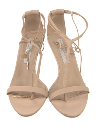 Stella McCartney Vegetarian Leather T-Strap Sandals